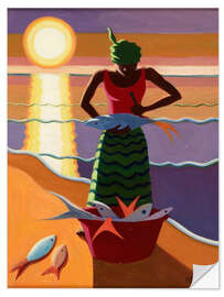 Wall sticker Fisherwoman woman, 2009