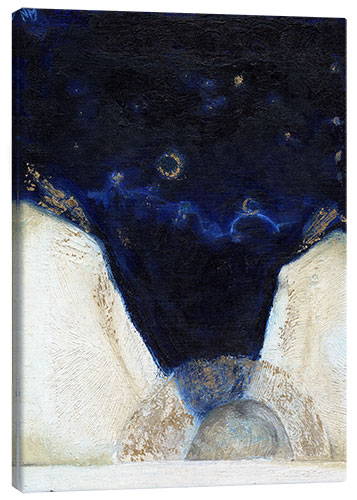 Canvas print At night, the angel gets wings