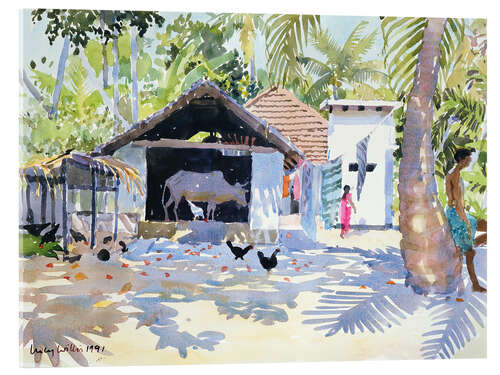 Tableau en verre acrylique The Backwaters, Kerala