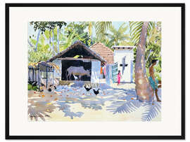 Gerahmter Kunstdruck Die Backwaters, Kerala