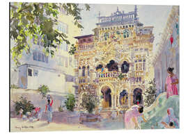 Alubild Haus auf dem Hügel, Bombay