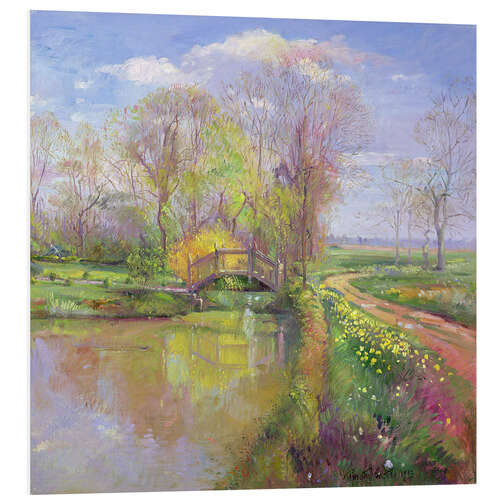 Foam board print Bridge in Spring