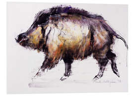 Foam board print Wild Boar