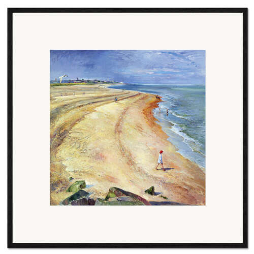 Gerahmter Kunstdruck Strand von Southwold