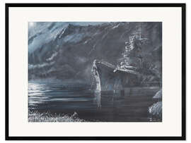 Ingelijste kunstdruk The Lone Queen Of The North