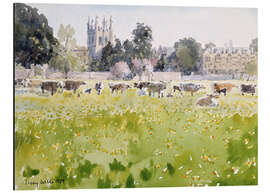 Magnettafel Blick über die Wiesen zur Christ Church (Oxford)