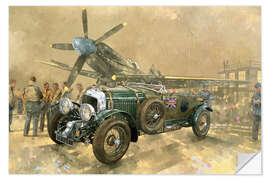 Selvklebende plakat Bentley and Spitfire