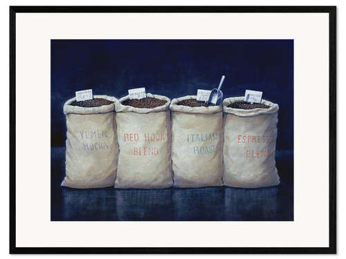 Ingelijste kunstdruk Coffee Sacks, 1990