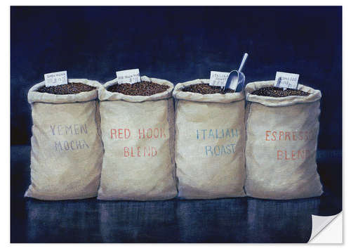 Muursticker Coffee Sacks, 1990
