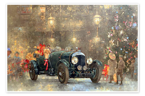 Poster Weihnachts Bentley