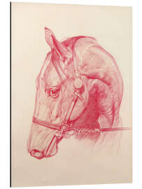 Magnettafel Porträt vom Pferdekopf,2010