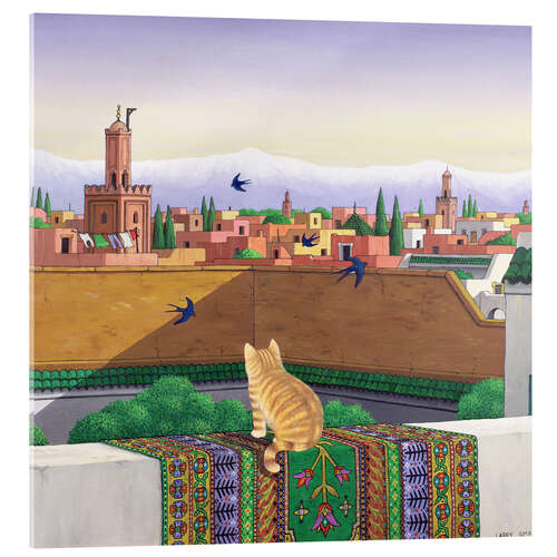 Akrylglastavla Rooftops in Marrakech