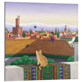 Tableau en aluminium Toits de Marrakech - Larry Smart