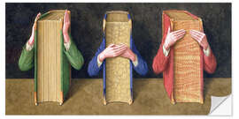 Selvklebende plakat Three Wise Books, 2005