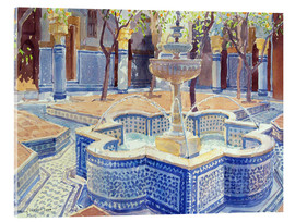 Acrylglasbild  Der blaue Brunnen - Lucy Willis