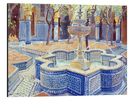 Aluminium print  The blue fountain - Lucy Willis