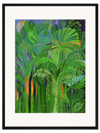 Gerahmter Kunstdruck Regenwald, Malaysia