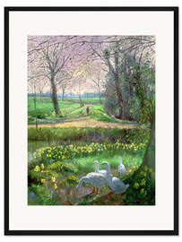 Gerahmter Kunstdruck Frühlingsspaziergang