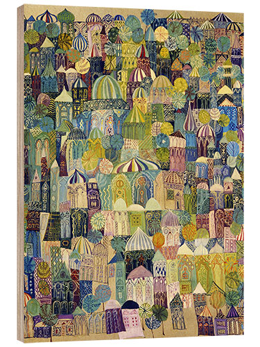 Quadro de madeira Jerusalem, 1970