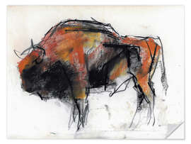 Naklejka na ścianę Sketch of a bull