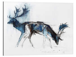 Magnettafel Damhirsche