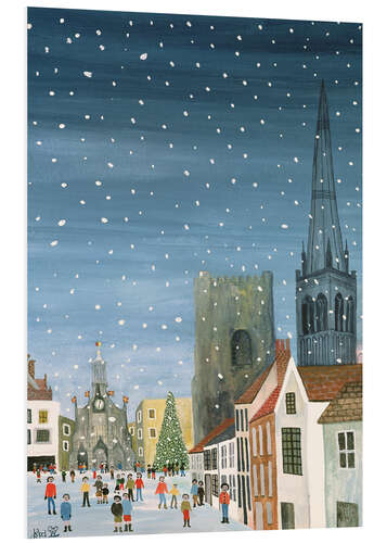 PVC-tavla Chichester Cathedral, A Snow Scene