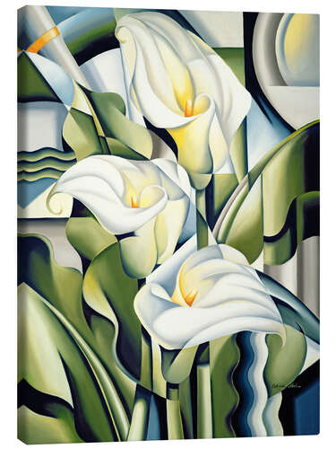 Canvas print Cubist lilies