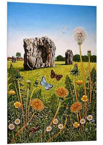 Foam board print Landscape of Avebury