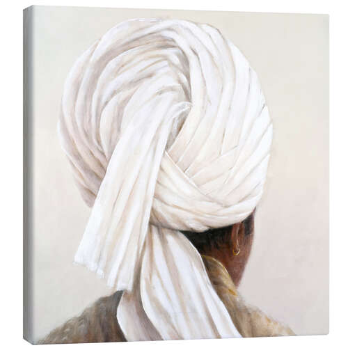 Leinwandbild Weißer Turban, 2014