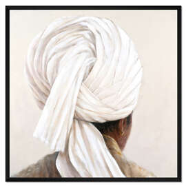 Gerahmter Kunstdruck Weißer Turban, 2014