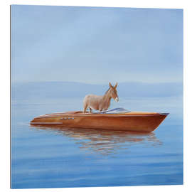 Gallery print Donkey in a boat