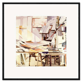 Impression artistique encadrée Le chapitre, 1990
