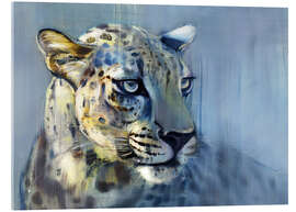 Acrylglasbild  Leopard, Profil - Mark Adlington