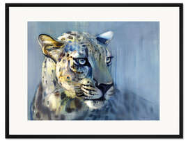 Gerahmter Kunstdruck Leopard, Profil