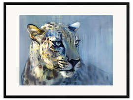 Gerahmter Kunstdruck Leopard, Profil