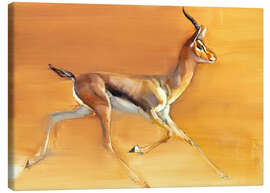 Canvas print Trotting Gazelle