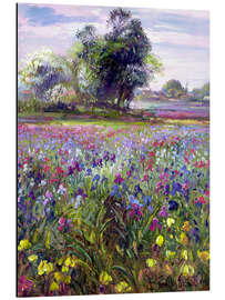 Magnettafel Blumenfeld mit Baum