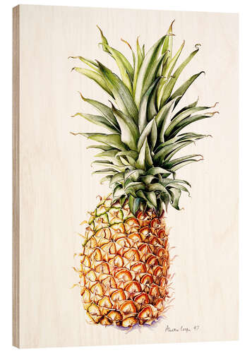 Holzbild Ananas, 1997