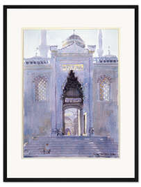 Gerahmter Kunstdruck Tor zur Blauen Moschee