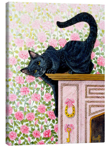 Canvas print Cat on the Rosary