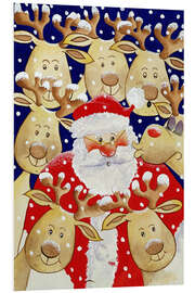 Stampa su PVC Santa and his deers