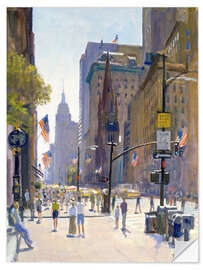 Selvklebende plakat Fifth Avenue