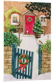 Foam board print Snowy front yard