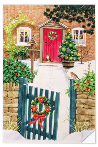 Wall sticker Snowy front yard