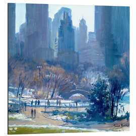 Aluminiumsbilde Winter in Central Park, New York, 1997