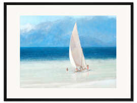 Gerahmter Kunstdruck Fishermen, Kilifi, 2012