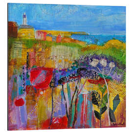 Magnettafel Wiese an der Küste