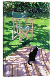 Canvas print Black Cat and Dappling