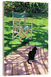 Stampa su legno Black Cat and Dappling