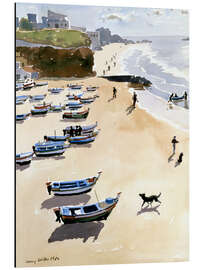 Magnettafel Boote am Strand